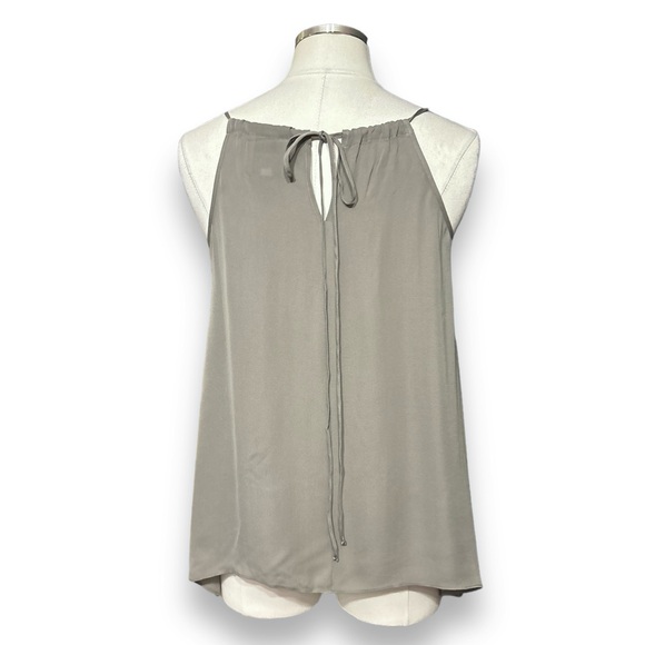 MASON by MICHELLE MASON Grey Trapeze Silk Tank - Picture 3 of 6
